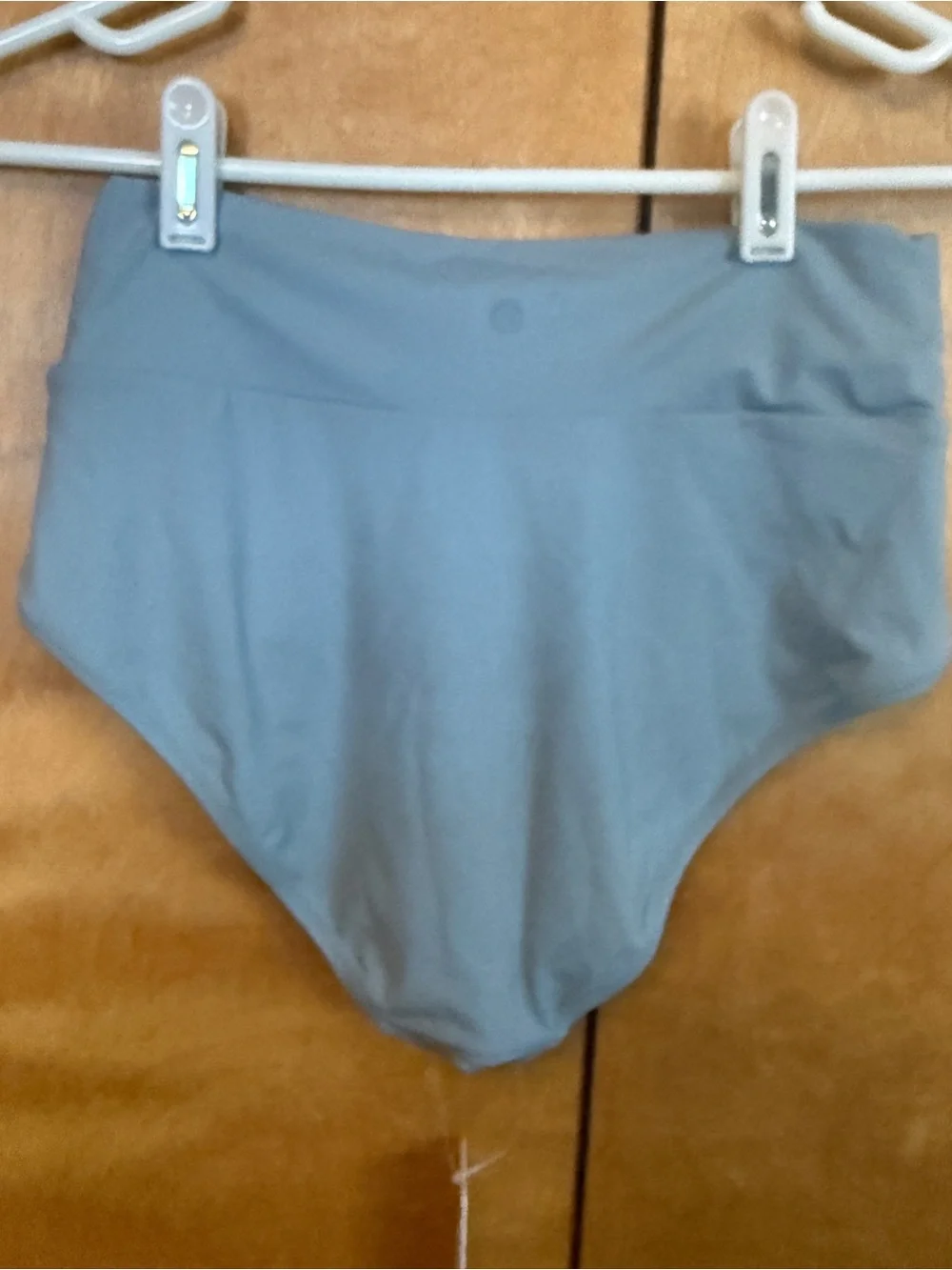 NWT - CRZ YOGA bikini bottom V-shaped light grayish blue size small